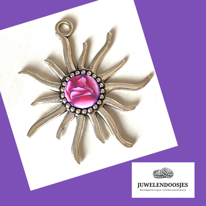 Juwelendoosjes Sonnenanhänger Schmuckkeramik pink rose